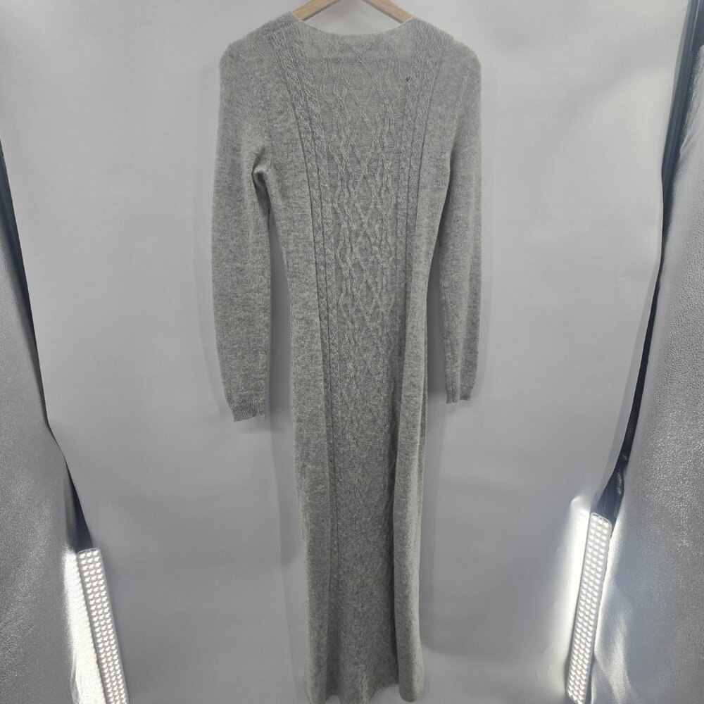 Peruvian Connection Peru Gray Elspeth Royal Alpaca Maxi Dress Size XS FLAWS - Picture 3 of 14